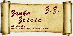 Žanka Zličić vizit kartica